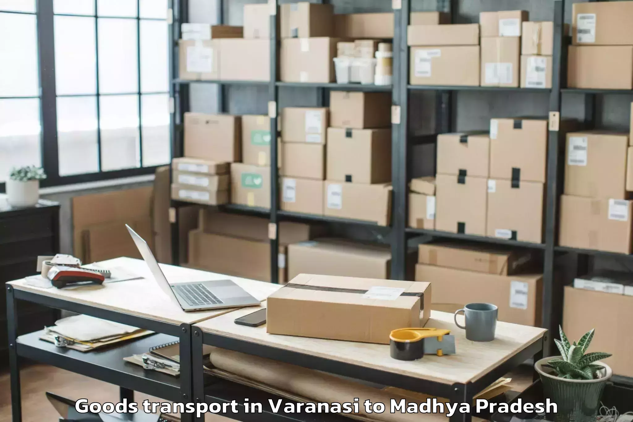 Get Varanasi to Harpalpur Goods Transport